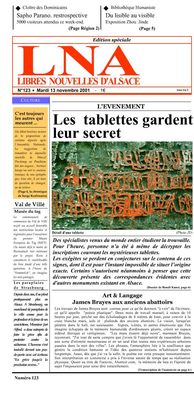 Les tablettes gardent leur secret